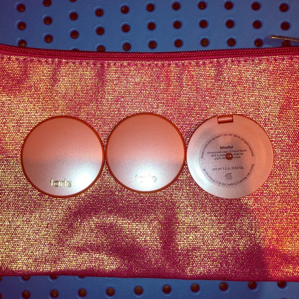 3x Travel Tarte Amazonian Clay Blush Blissful